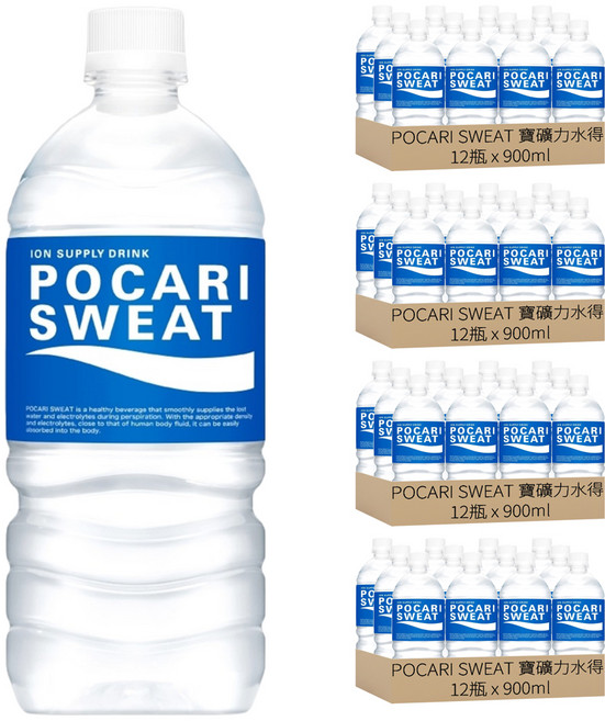 POCARI SWEAT 寶礦力水得, 900ml, 48瓶