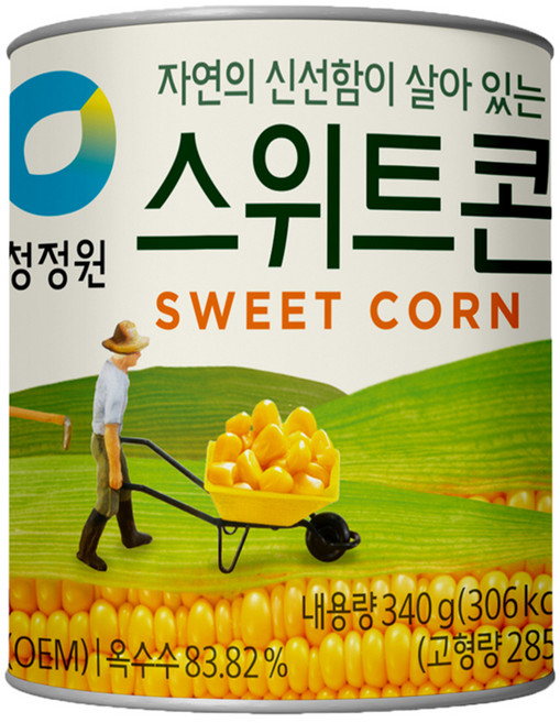 청정원 스위트콘 통조림, 340g, 1개