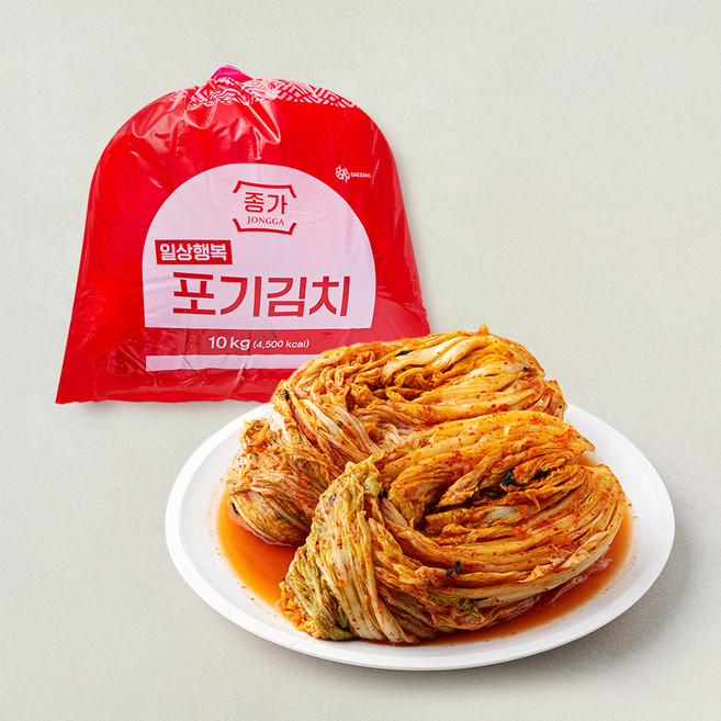 대상 종가 일상행복 포기김치, 10kg, 1개