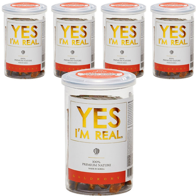 골드로니 강아지 예스아임리얼 프리미엄 저온건조 간식, 오리날개, 180g, 5개