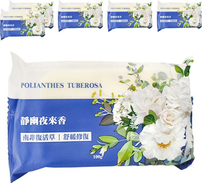香皂 靜幽夜來香, 100g, 6個