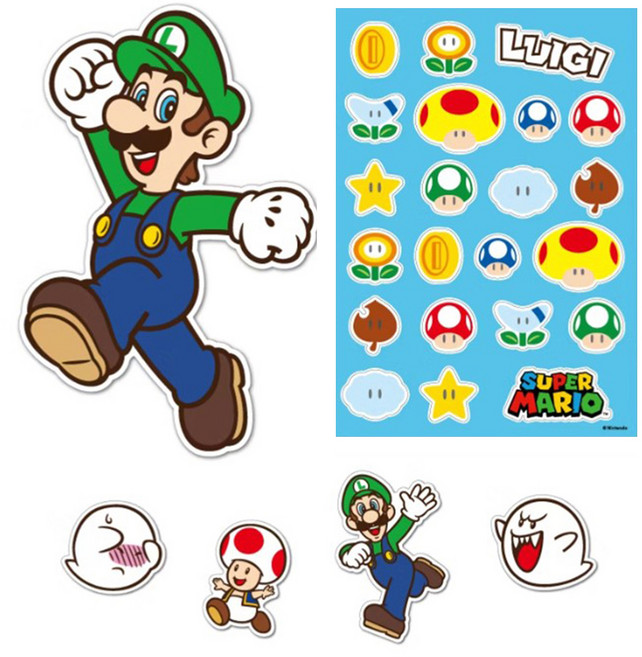 Nintendo 任天堂 路易吉 行李箱貼紙, 1個