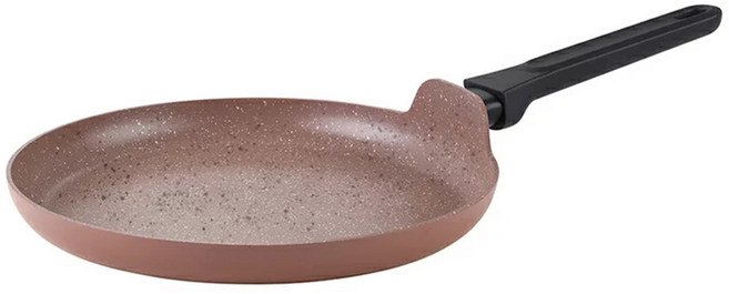 MUHLER Kikka大理石可麗餅不沾平底鍋, 28cm, 棕色, 760g, 1個