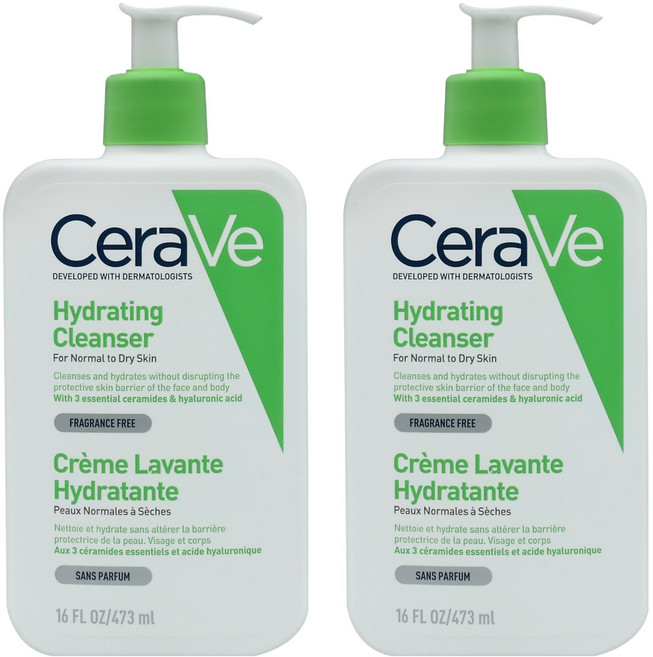 CeraVe 適樂膚 輕柔保濕潔膚露, 473ml, 2瓶