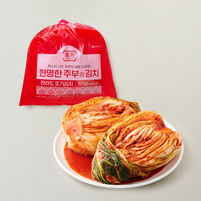 대상 종가 현명한주부 전라도 포기김치, 10kg, 1개