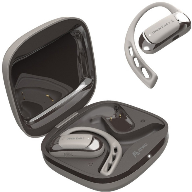 에이투 오픈이어7 오픈형 무선 블루투스 이어폰 ATWO OPENEAR 7 샌드 스모크 12시간 방수가능