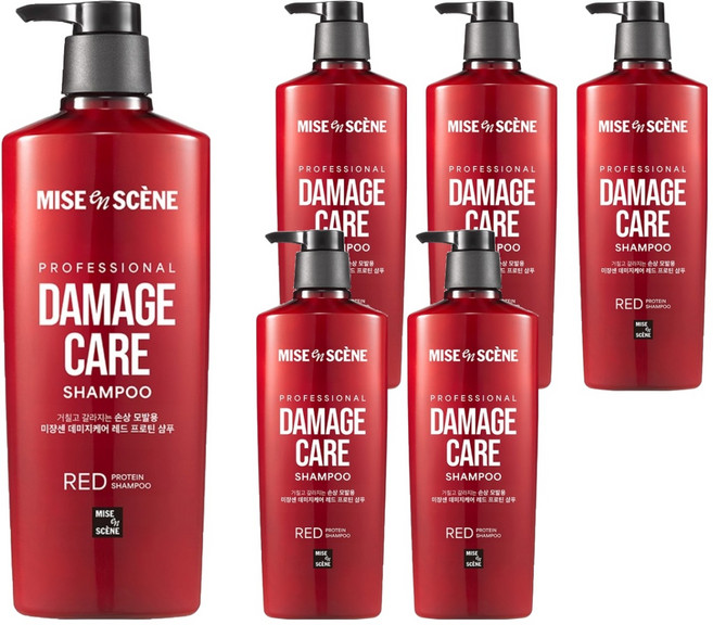 미쟝센 데미지 케어 케라틴 샴푸, 680ml, 6개