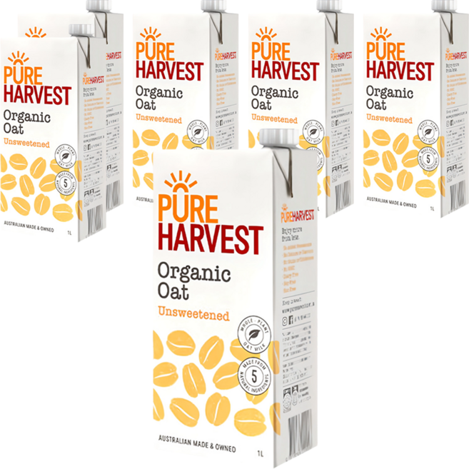 PURE HARVEST 囍瑞 澳洲有機燕麥奶, 1L, 6瓶