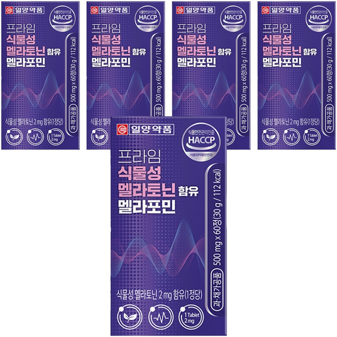 IL-YANG 一洋藥品 Prime 植物性褪黑激素 Melapomin 30g, 60錠, 5個