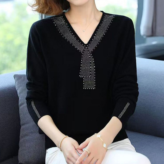 아뗄릭 여성용 데이드 큐빅리스 니트 티셔츠 11188