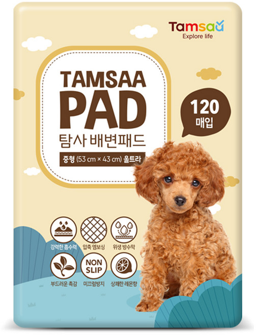 탐사 배변패드 울트라, 1개입, 120개