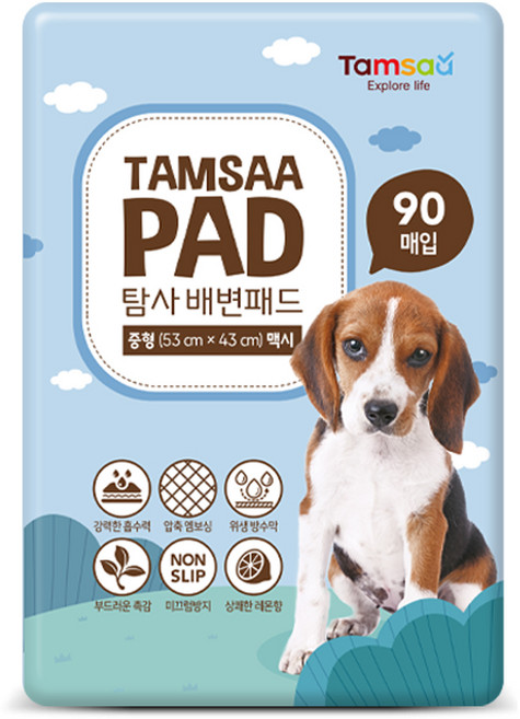 탐사 배변패드 맥시, 90개입, 1개