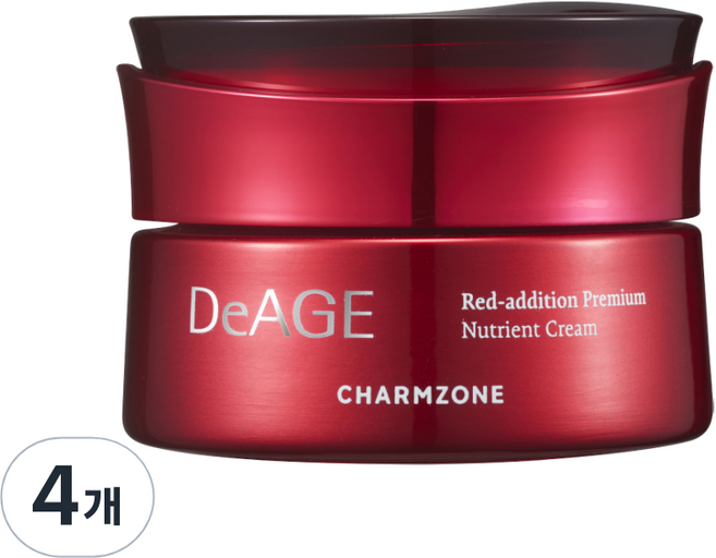 CHARMZONE DeAGE青春紅色高級滋潤霜, 50ml, 4罐