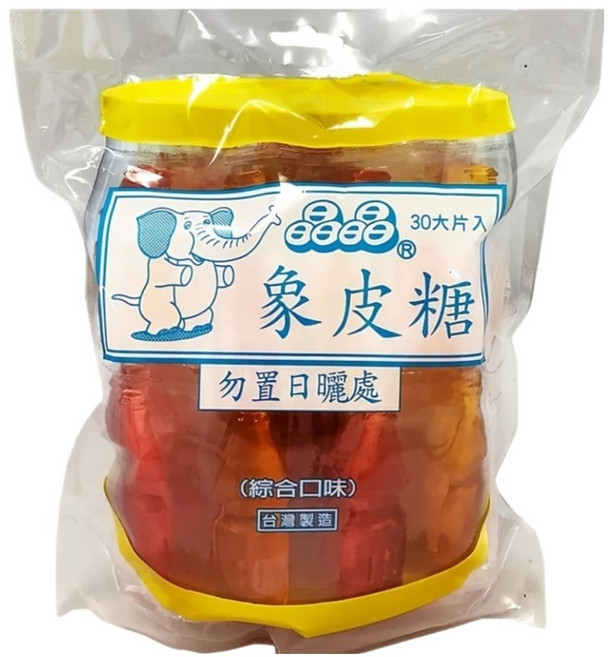 晶晶 象皮糖 綜合口味, 420g, 1包