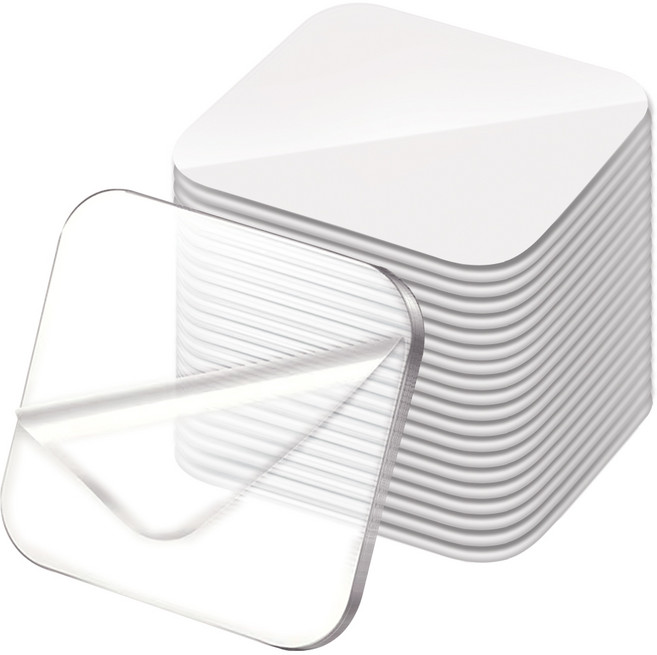 엔더 스티커형 초강력 아크릴 폼 나노 실리콘 클리어 겔 양면 테이프, 투명, 20개