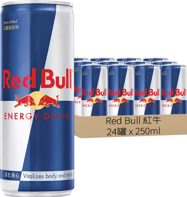 Red Bull 紅牛 能量飲料, 250ml, 24罐
