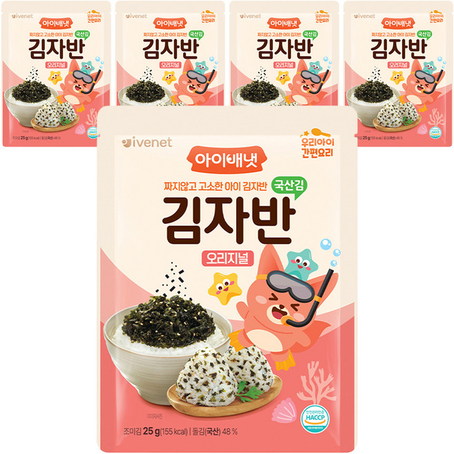 아이배냇 김자반, 오리지널, 25g, 5개