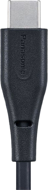 Panasonic TPE充傳輸線TYPE C TO TYPE C 黑色 QE-ACEX005C-TW, 1m, 1條