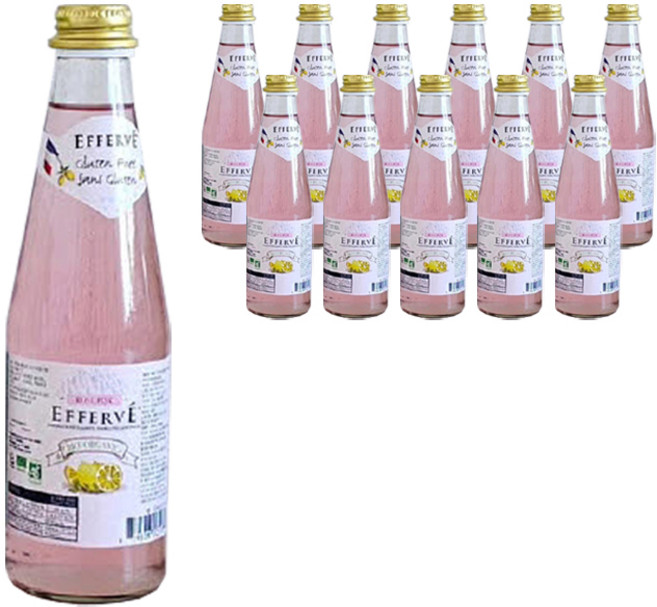 에페브 스파클링 레몬에이드 핑크, 330ml, 12개