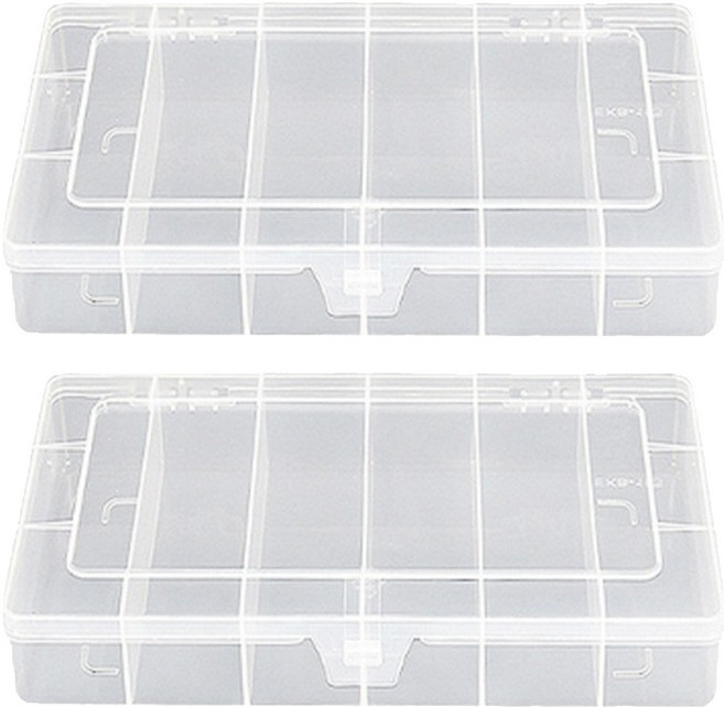 라몽 다용도 시술 도구 보관함 12 x 20 cm 잠금1개, 투명, 2개