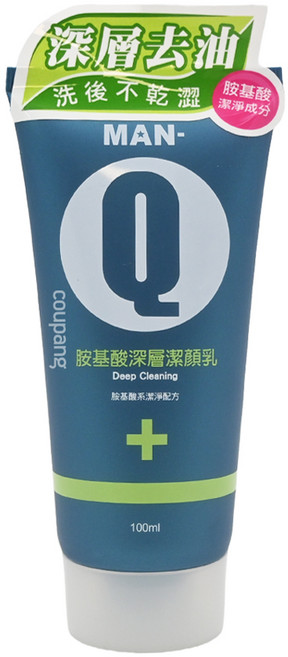 MAN-Q 胺基酸深層潔顏乳, 100ml, 1條