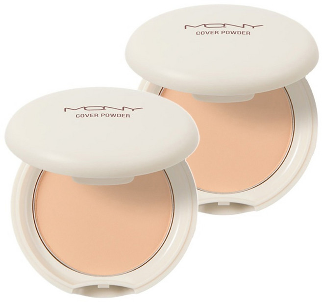 MACQUEEN NEWYORK 遮瑕粉餅 9g, Light Beige, 2個