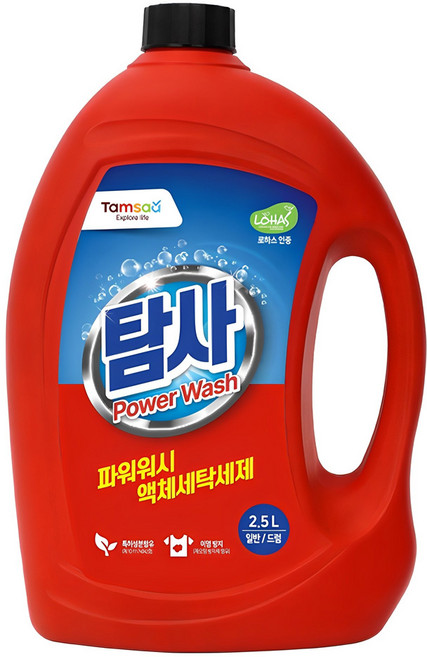 Tamsaa 強效洗衣精, 2.5L, 1桶