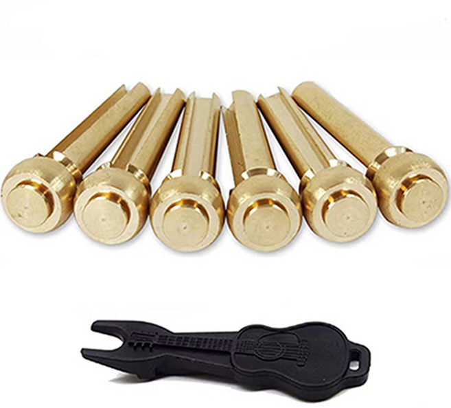 코네임 기타 고급 브릿지핀 6p + 브리지 핀 리무버 세트, 1세트