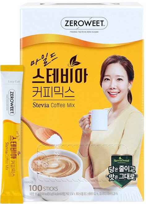 스테비아스위트 마일드 커피믹스, 9.6g, 100개입, 1개