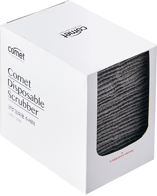 코멧 뽑아쓰는 일회용 수세미, 그레이, 30개입, 1개