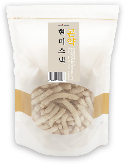 바라크월드팜 곤약 현미 스낵, 180g, 1개