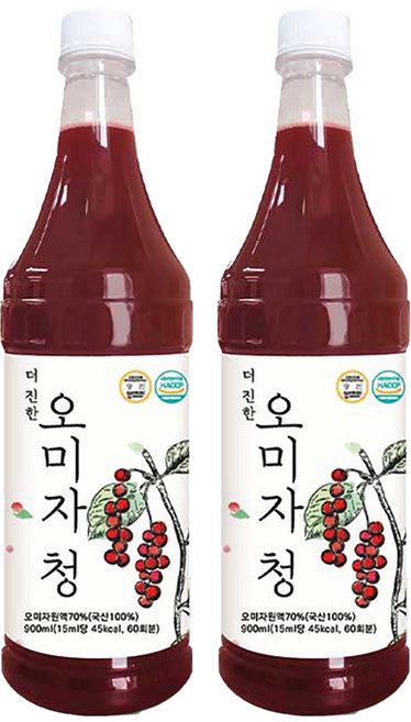 조은약초 더 진한 오미자청, 900ml, 1개입, 2개