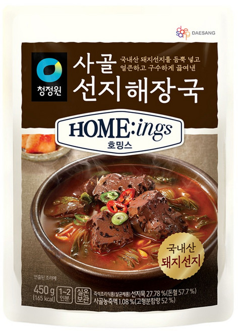 청정원 호밍스 사골선지해장국, 450g, 1개