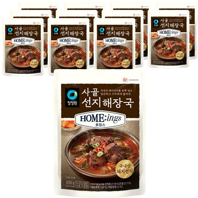 호밍스 사골 선지 해장국, 450g, 12개