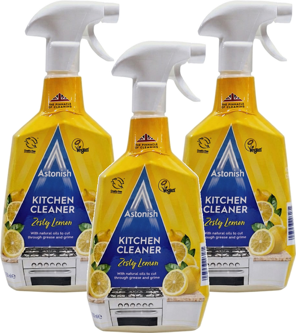 Astonish 廚房清潔劑 檸檬, 750ml, 3瓶
