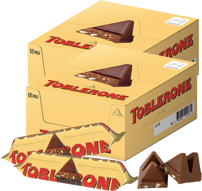 토블론 스위스 밀크 초콜릿, 35g, 24개