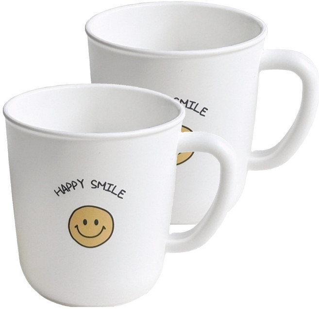 데코뷰 스마일 샤카샤카 양치컵, 혼합색상, 2개