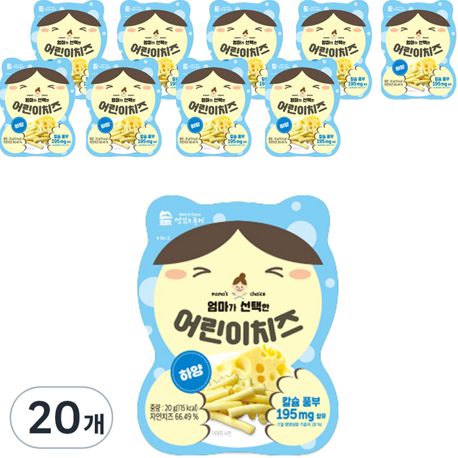 Well&Good 美味風景 起司條, 白起司口味, 20包, 20g