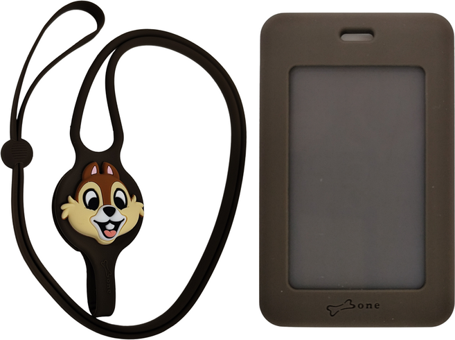 Bone 蹦克 頸掛開窗識別證套