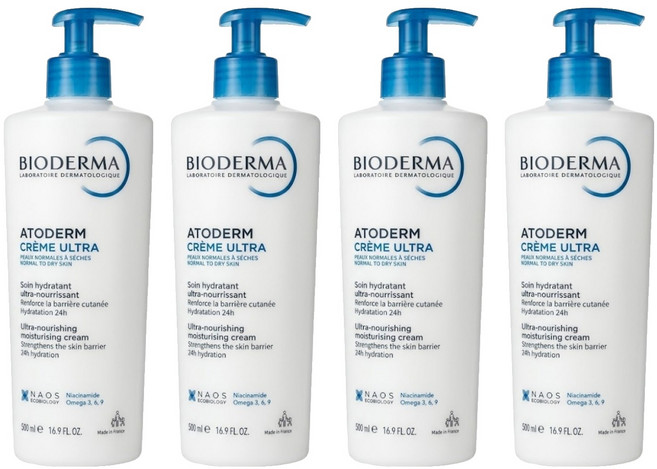 BIODERMA 舒益B3彈潤修護輕乳霜, 500ml, 4瓶