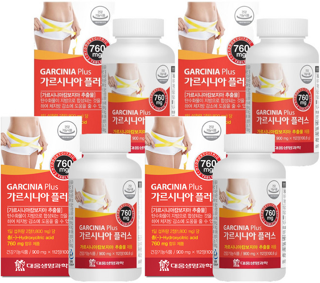 대웅생명과학 가르시니아 플러스, 112정, 4개