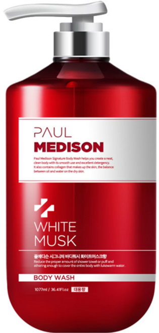 PAUL MEDISON 經典香氛沐浴乳 白麝香, 1.077L, 1瓶