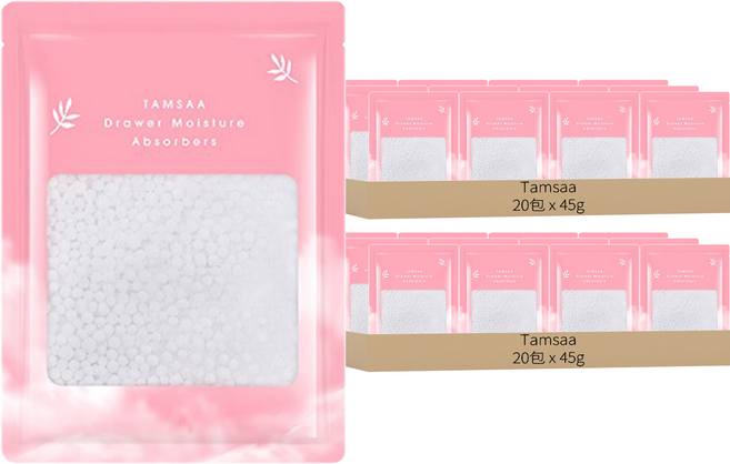 Tamsaa 抽屜用除濕袋, 45g, 40包