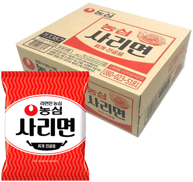 농심 사리면 110g, 30개