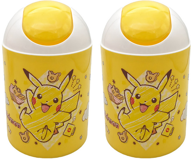 PoKeMoN 寶可夢 置物筒 三, 黃色, 2個