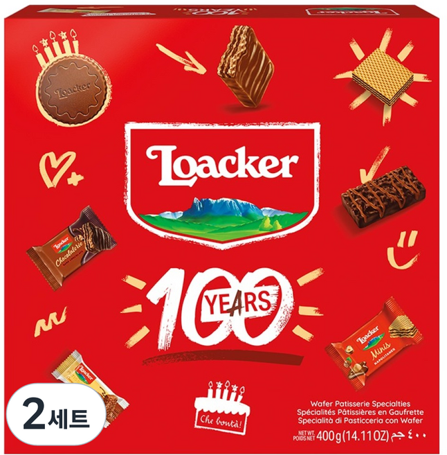 로아커 베스트 400g 과자세트, 로아커 12종, 2세트