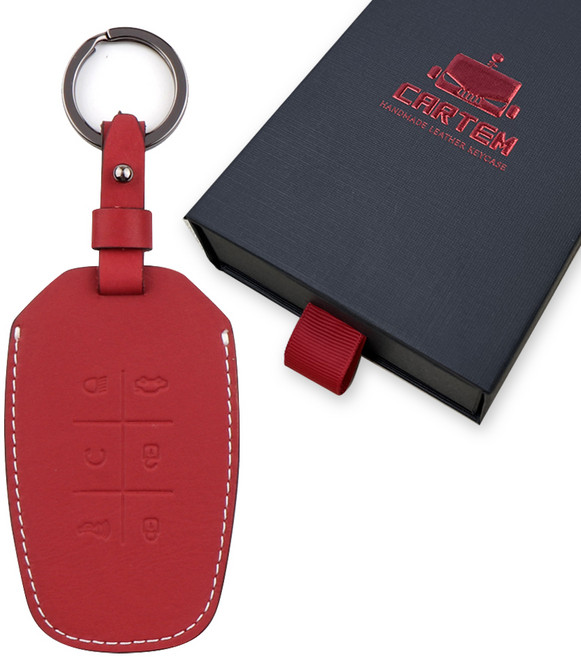 카템 장인 스마트키 케이스, 레드 와인, CT023(H10)