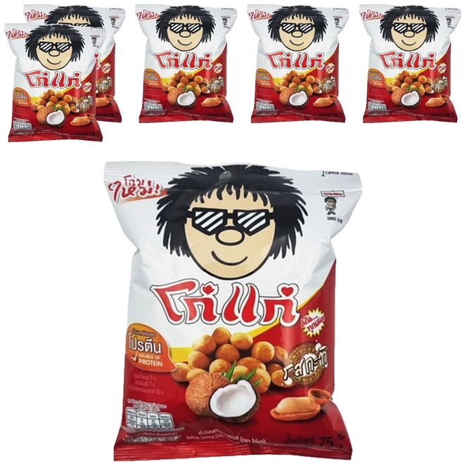 코케 코코넛 크림맛 땅콩과자, 75g, 6개 - 쿠팡