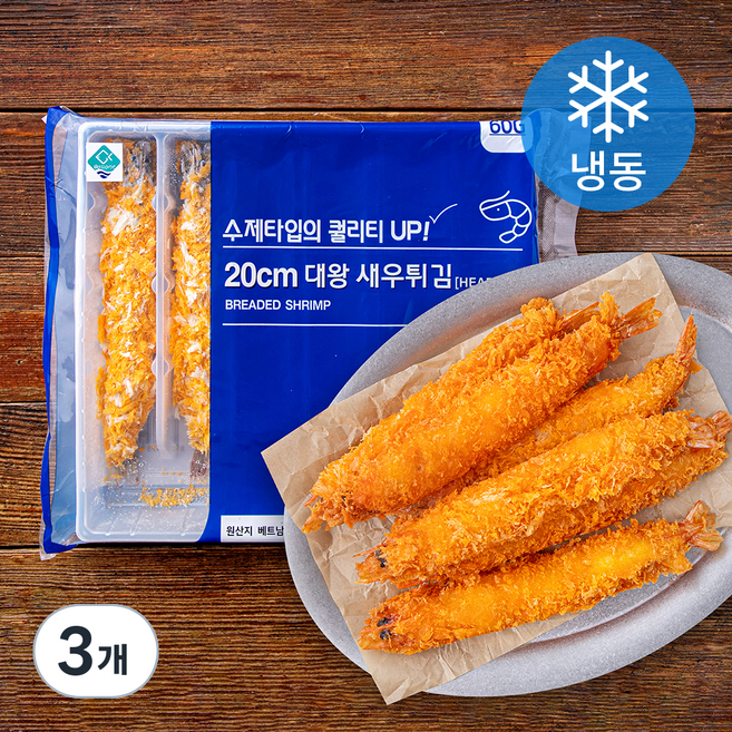 갈란트 20 cm 대왕 새우튀김 60g x 6개입 (냉동), 360g, 3개