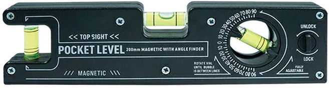 Octopus 章魚牌 8吋附磁水平尺, 1個